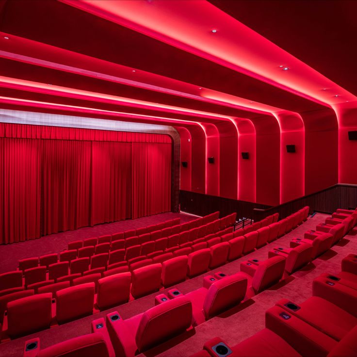 red theater curtains